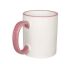 Hrnček s farebným úškom a lemom Ružový (pink)