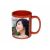 Farebný hrnček s bielou potlačiteľnou plochou Farebný hrnček s bielou potlačiteľnou plochou